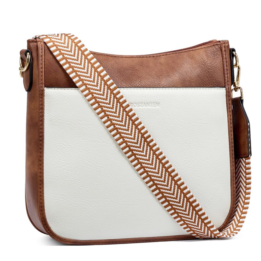 6635 Crossbody Bags Trendy Vegan Leather Hobo Purses Shoulder Handbags Wide